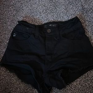 Black Jean Shorts